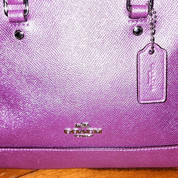 Coach Mini Sierra Silver Metallic Lilac Purse and Wallet Set - Picture 5 of 12